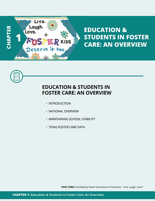 Foster Care Resource Guide Chapter 1: Education & Students In Foster Care: An Overview