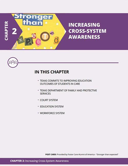 Foster Care Resource Guide Chapter 02: Increasing Cross-System Awareness
