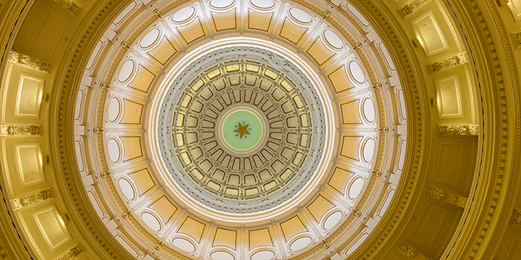 Texas Capitol building dome interior
